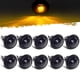 thumbnail image 1 of Partsam 10 luces LED redondas ámbar de 3/4 pulgadas ahumadas para camioneta, remolque, caravana, carrito de golf, mini luz ahumada de 3/4 pulgadas, luz auxiliar de señal de giro, 1 of 5