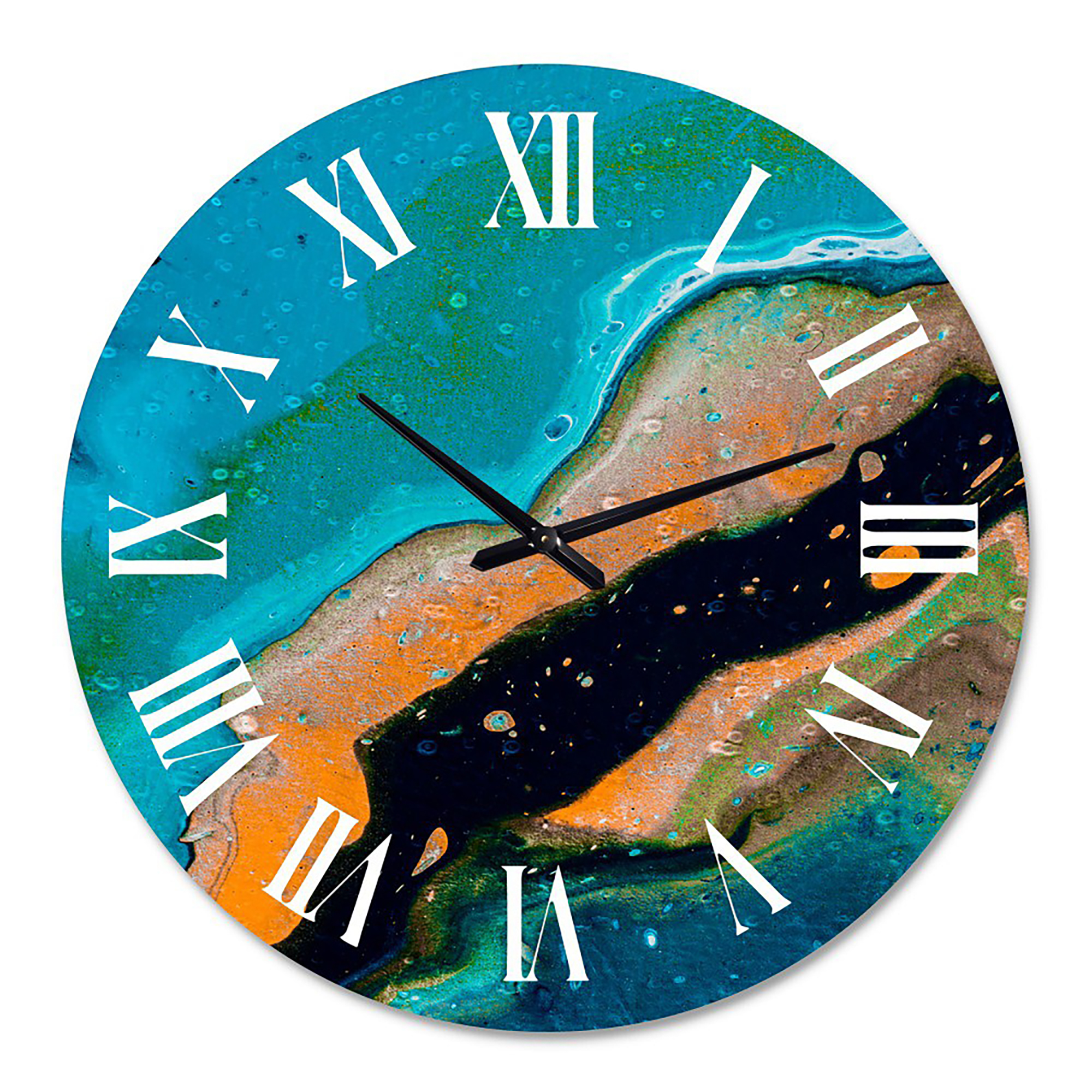 Designart 1 in Modern,Contemporary Wall Clock