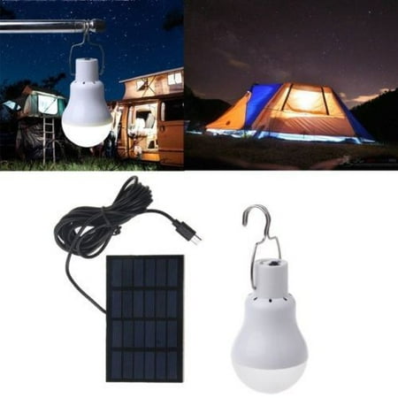 Imeshbean Portable Solar Powered Led Bulb Outdoor Indoor Led Lighting System Wsolar Panel