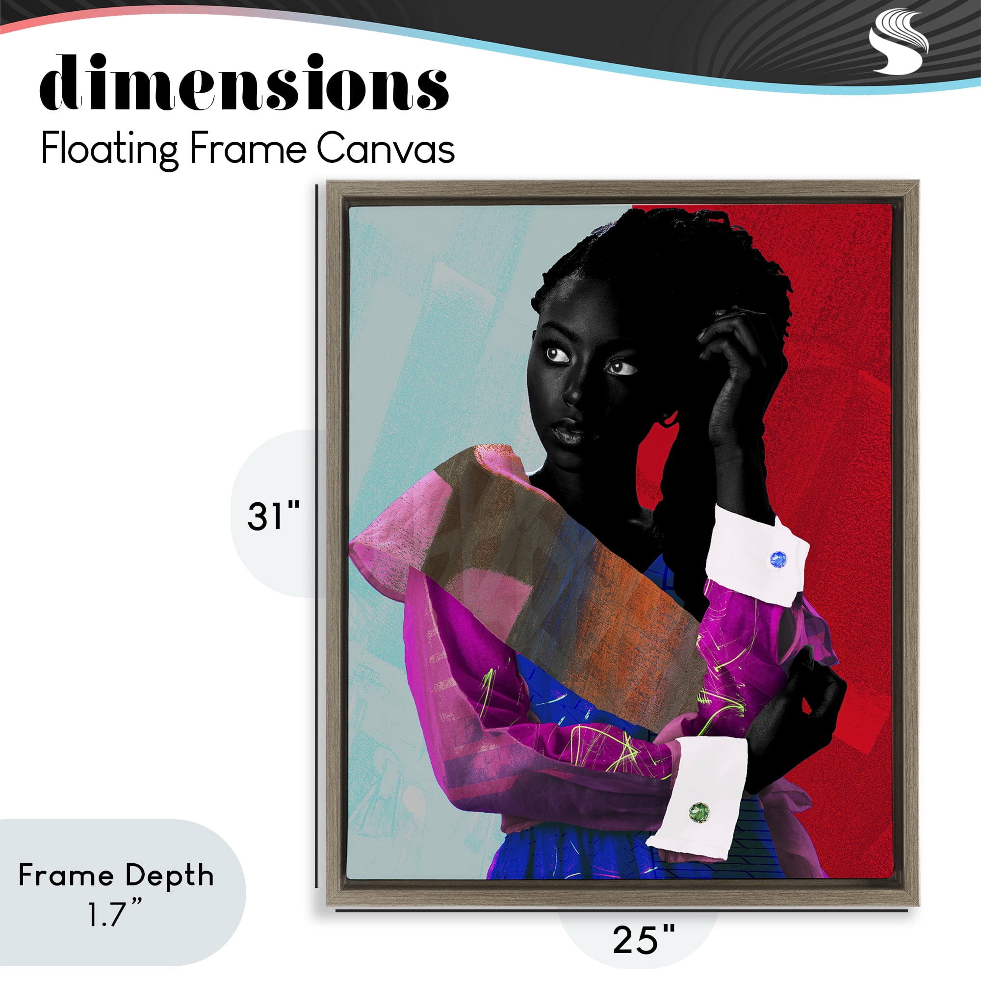 Stupell Industries New York Fashion Style Brown Framed Floater Canvas Wall Art, design by NUMA Art