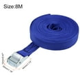 thumbnail image 4 of Uxcell 2.44ft Lashing Strap Luggage Tie Down Cam Lock Buckle Work Load Polypropylene Blue 4Pcs, 4 of 6