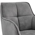thumbnail image 3 of Home Square 26" Bar Stool in Charcoal Fabric and Black Finish - Set of 2, 3 of 9