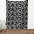 thumbnail image 3 of Black and White Fabric by the Yard, Barcode Pattern Abstraction Vertical Stripes in Grayscale Colors, Upholstery Fabric for Dining Chairs Home Decor Accents, Black Grey White by Ambesonne, 3 of 4