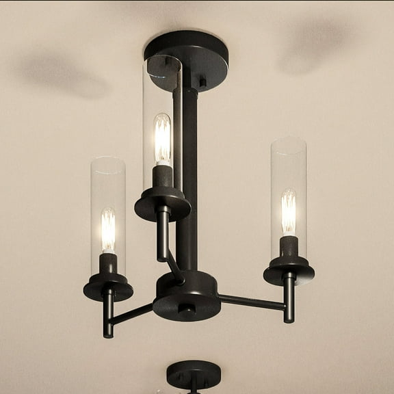Luxury New Traditional Chandelier, 14H x 16W, with Transitional Style, Midnight Black, UHP3987 by Urban Ambiance