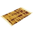 thumbnail image 4 of Authentic Hand-Woven Indian Cotton Rug 24''x36'' - Washable, Reversible, and Timelessly Stylish - 2'x3' Brush Mustard, 4 of 4