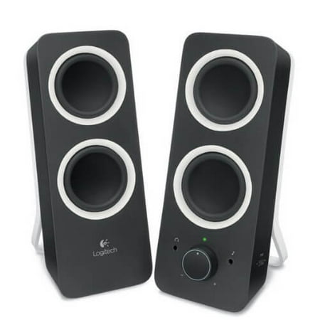 Refurbished Logitech Z200 2.0 Channel Multimedia Computer Speaker System - Black 980-000800