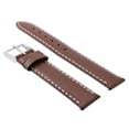thumbnail image 2 of 18MM SMOOTH LEATHER WATCH STRAP BAND FOR ROLEX LIGHT BROWN WHITE ST, 2 of 2