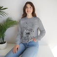 thumbnail image 7 of Merry And Bright Celebrate Christmas Unisex Heavy Blend Crewneck Sweatshirt, 7 of 7
