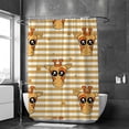 thumbnail image 2 of 66 x 72 Inches Coolnut Shower Curtain Set with Hooks, Cute Giraffe Polyester Waterproof Bath Curtain for Bathroom Bathtubs Decor, 2 of 6