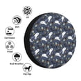 thumbnail image 2 of Kdxio Halloween A for Tire Cover Wheel Protectors Tyre Covers Weatherproof Wheel Covers Universal Fit for Trailer Rv SUV Truck Camper Travel Trailers 14 inch, 2 of 5