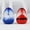red+blue Mixed Style, variant on 2pcs Creative Interactive Eggshell Volcano Ornament - Mini Eruption Sculpture And Stress Relief Gift, Suitable As A , Anniversary, And Birthday Gift| Home And Desktop Decoration