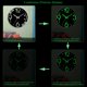 thumbnail image 5 of CHAO Reloj de pared silencioso que brilla en la oscuridad de 12 pulgadas, 5 of 5