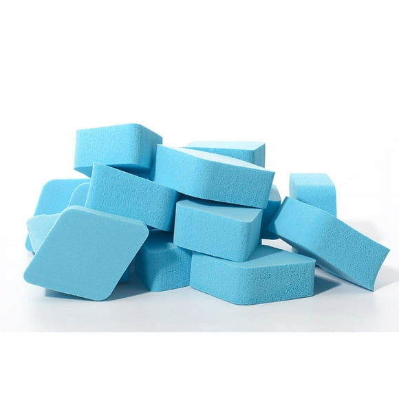 Zhuge 6 esponjas de maquillaje, esponja compacta para base de maquillaje Beauty Face Primer, esponja de repuesto para difuminar para base cosmética impecable, azul, A33