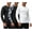 Black/Camo Black2/White, variant on 3 Pack Men's Athletic Long Sleeve Compression Shirts (Medium, White/White/White)