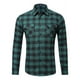 thumbnail image 1 of Camisa Casual De Algodón A Cuadros Para Moda Hombre Blusas, 1 of 8