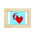 thumbnail image 1 of Cartas de amor Escritorio de madera Arte Pintura 5x7 pulgadas marco de foto foto, 1 of 4