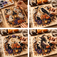 thumbnail image 6 of Fall Halloween Ghost Cat Pearl Art Kit, Premium Crystal Pearl Rhinestone Canvas Painting with Pumpkin Lantern, DIY Craft Gift for Halloween Party Decor,Style B, 6 of 8