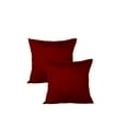 thumbnail image 1 of The Great American Store- Handmade & Customized Indoor/Outdoor 6D Set of 2 Solid Euro Pillows- Burgundy (12" X 12") for Decorative bed Pillow Shams - Down Alternative Fill, 1 of 4