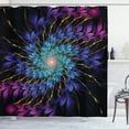 thumbnail image 1 of Ambesonne Trippy Shower Curtain, Vortex of Vivid Petals, 69"Wx84"L, Multicolor, 1 of 3