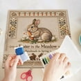 thumbnail image 4 of Embroidery Kit for Beginners Easter Bunny Stamped Cross Stitch Set Complete Supplies for Adults and Craft Learning, 4 of 7