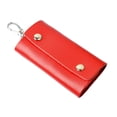thumbnail image 1 of GOOHOCHY Estuche para llaves de cuero genuino, multifuncional, con 5 anillas para hombre y mujer (color aleatorio)., 1 of 8