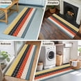thumbnail image 5 of Modern Bohemian 2'x6' Runner Rugs for Hallway Kitchen Bedside Non Slip, Colorful Minimalist Abstract Paisley Boho Entryway Rug Runners with Rubber Backing, Long Carpet Runner for Laundry Room, 5 of 8