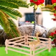 thumbnail image 4 of 25-Piece Mini Plastic Fence Set for Model Trains, Dollhouses, Garden Decor, Landscape Scenes, and Crafting Projects, 4 of 6