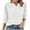 412-White, variant on Ounisa Women Fashion V-Neck Half Sleeves Oversized T Shirt Solid Casual Loose Basic Tops