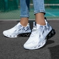 thumbnail image 2 of Women Lace Up Athletic Running Sneakers, Lightweight Comfort Blade Sole Sport Shoes for Walking, 2 of 7