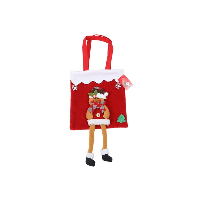 Matsuzay Bolsa de regalos de Navidad Papá Noel Muñeco de nieve Chocolates Galletas Bolsa de bocadillos Decoración de cumpleaños Bolso de mano para Kits de decoración para fiestas Tipo 1 Matsuzay HA065395-01