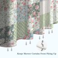 thumbnail image 6 of Pioneer Flower Floral Print Pattern Shower Curtain 72"x84", Bathroom Decorative Shower Curtain Set with 12 Hooks, Waterproof Washable, 6 of 6