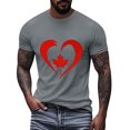 thumbnail image 4 of Camisas de Manga Corta para las Mujeres Impresión de Manga Corta Cuello Redondo, Camisa Casual de Poliéster para las Mujeres, Lavado de Manos, 4 of 8
