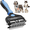 Blue, variant on Charefin 3-in-1 Pet Grooming Brush, Dematting and Deshedding Tool for Dogs and Cats, Long and Short Hair, Orange