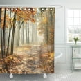 thumbnail image 1 of ABPHQTO Marrón Hermosa mañana en el bosque otoñal brumoso Sol Cortina de ducha de poliéster 152x180 cm ABPHQTO PKNMT60x72Shower-1646, 1 of 2