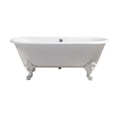 thumbnail image 2 of 69" Cast Iron R5001GLD-CH Soaking Clawfoot Tub and Tray with External Drain, 2 of 3