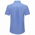 thumbnail image 2 of Jorlat Men's Short Sleeve Shirt Oxford Regular Fit Button Down Collar Shirts with Pocket, 2 of 7