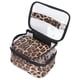 thumbnail image 4 of Neceser de Maquillaje Portátil ANGGREK Bolsa cosmética de doble capa PVC Diseño de leopardo, 4 of 8