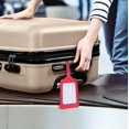 thumbnail image 4 of Leather Luggage Tags – PU Leather 1-Piece with Adjustable Strap, ID Card Window for Suitcase, Travel Check-In & Checked Baggage, 4 of 5