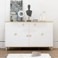 thumbnail image 5 of Pomos de Tocador de RatáN Bohemio, Pomos de CajóN de Madera Redondos, Tejido de Mimbre Hecho una Mano y Tornillos para Pomos de Muebles Bohemios, Beige, 12 Piezas, 5 of 5