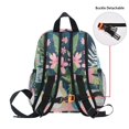 thumbnail image 5 of FORMRS School Backpack with Front Zippered Pocket 12" Student Travel Daypack, Green Floral, 5 of 6