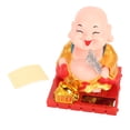thumbnail image 1 of Estatuilla De Buda Solar, Estatua De Buda ABS Con Energía Solar Para Sacudir La Mano, Para Decoración De Escritorio De Coche, Oficina En Casa, 1 of 7