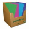 PASTEL PKT FOLDER 11.75"x9.75" ASST 100/COUNTER DISPLAY