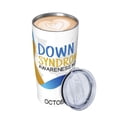 thumbnail image 3 of Vaso de acero inoxidable con tapa para el mes de concientización sobre el síndrome de Down, taza térmica portátil de 20 oz, 3 of 7