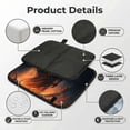 thumbnail image 4 of Grim Reaper On Fire Cool Art Foldable Seat Cushion for Bleachers, Stadium Seats, Camping & Outdoor Events, Portable Lightweight Pad with Carabiner, 4 of 6