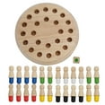 thumbnail image 1 of Educational Intelligent Game, Durable Funny Block Board Game Anti-Corrosion Anti-Corrosion Wooden Memory Chess Toy  For School, 1 of 8