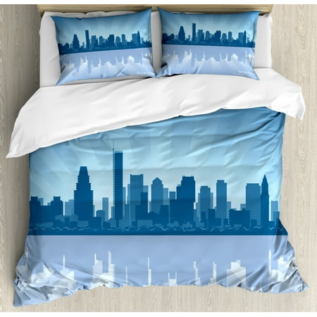Boston King Size Duvet Cover Set Massachusetts Skyline Boston King Size Duvet Cover Set