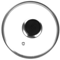 Glass Lid: Cookware Glass Replacement Lid Stainless Steel Rim Handle for Pots Pans Skillet Saucepan 15X15CM