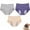 czb# Grey217217, variant on CUZIBR Womens Underwear Solid Mesh Breathable Comfortable High Waist Peripheral Leak Proof Menstrual Panties Summer Fashionable Full Coverage All-Day Soft Briefs 3-Pack,Beige,L