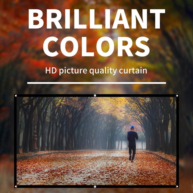 Cortina de proyector simple 16: 9 Pantalla de visualización HD de 72 pulgadas para la oficina en el hogar
