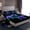 Purple Cyan Black, variant on Manfei Cartoon Console Twin Sheet Sets,Modern Video Game Twin Fitted Sheet,Purple Geometric Honeycomb Flat Sheet For Boys Teens,Super Cozy Room Decor,3-Piece